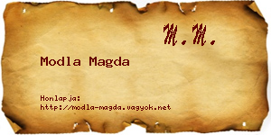 Modla Magda névjegykártya